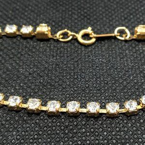 Vintage Avon Gold tone and Rhinestone Bracelet